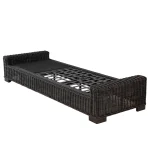 Rustic N-dura Resin Wicker Outdoor Reclining Chaise Lounge - Image 4