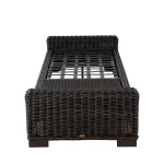 Rustic N-dura Resin Wicker Outdoor Reclining Chaise Lounge - Image 6