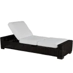 Rustic N-dura Resin Wicker Outdoor Reclining Chaise Lounge - Image 3