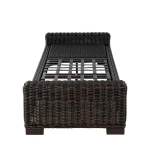 Rustic N-dura Resin Wicker Outdoor Reclining Chaise Lounge - Image 16
