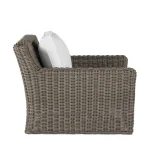 Rustic Woven N-dura Resin Wicker Outdoor Swivel Lounge Chair - (no Speaker) - Image 12