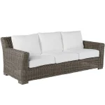 Rustic N-dura Resin Wicker Outdoor Sofa - Image 9