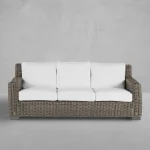 Rustic N-dura Resin Wicker Outdoor Sofa - Image 10