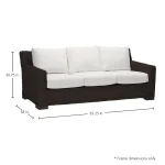 Rustic N-dura Resin Wicker Outdoor Sofa - Image 12