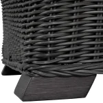 Rustic Woven N-dura Resin Wicker Outdoor Lounge Chair - Image 13