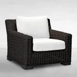Rustic Woven N-dura Resin Wicker Outdoor Lounge Chair - Image 19