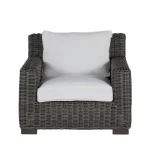 Rustic Woven N-dura Resin Wicker Outdoor Lounge Chair - Image 15