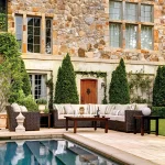 Rustic Woven N-dura Resin Wicker Outdoor Lounge Chair - Image 3