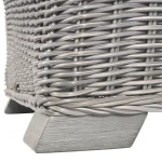 Rustic Woven N-dura Resin Wicker Outdoor Lounge Chair - Image 7