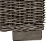 Rustic N-dura Resin Wicker Outdoor Woven Ottoman - Image 22