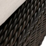 Rustic N-dura Resin Wicker Outdoor Woven Ottoman - Image 20