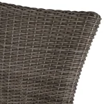 Rustic Woven N-dura Resin Wicker Outdoor Side Chair