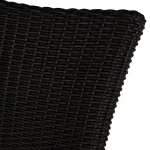 Rustic Woven N-dura Resin Wicker Outdoor Side Chair - Image 9