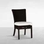Rustic Woven N-dura Resin Wicker Outdoor Side Chair - Image 20