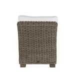 Rustic Woven N-dura Resin Wicker Outdoor Sectional Slipper Chair - Image 20