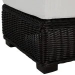 Rustic Woven N-dura Resin Wicker Outdoor Sectional Slipper Chair - Image 14