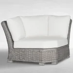 Rustic N-dura Resin Wicker Outdoor Sectional Corner - Image 17