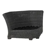 Rustic N-dura Resin Wicker Outdoor Sectional Corner - Image 9