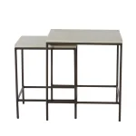 Abby Wrought Iron Square Outdoor Stacking Table 2 2 In. W X 24. 25 In. H - Image 10