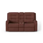 Arlo Leather Power Reclining Loveseat with Console & Power Headrests & Lumbar - Image 3