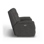 Arlo Leather Power Reclining Loveseat with Console & Power Headrests & Lumbar - Image 4