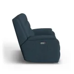 Arlo Leather Power Reclining Loveseat with Power Headrests & Lumbar - Image 4
