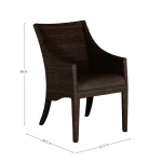 Athena Plus Woven N-dura Resin Wicker Outdoor Arm Chair - Image 17