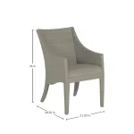 Athena Plus Woven N-dura Resin Wicker Outdoor Arm Chair - Image 16