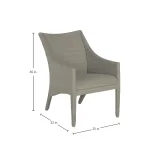 Athena Plus Woven N-dura Resin Wicker Outdoor Euro Lounge Chair - Image 3