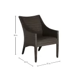 Athena Plus Woven N-dura Resin Wicker Outdoor Euro Lounge Chair - Image 13