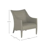 Athena Plus Woven N-dura Resin Wicker Outdoor Lounge Chair - Image 10
