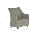 Athena Plus Woven N-dura Resin Wicker Outdoor Spring Lounge Chair - Image 4