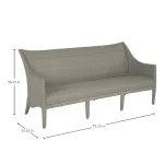 Athena Plus N-dura Resin Wicker Outdoor Sofa - Image 16