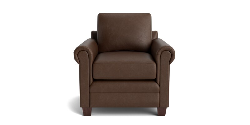 Carolina Leather Panel Arm Chair