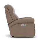 Davis Leather Power Recliner with Power Headrest - Image 4