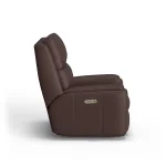 Rio Leather Power Rocking Recliner with Power Headrest - Image 9