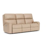 Rio Leather Power Reclining Sofa with Power Headrests