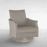 Bentley Woven N-dura Resin Outdoor Swivel Rocker Lounge Chair - Image 5