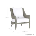 Athena Woven N-dura Resin Wicker Outdoor Lounge Chair - Image 15