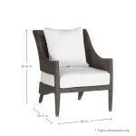 Athena Woven N-dura Resin Wicker Outdoor Lounge Chair - Image 4