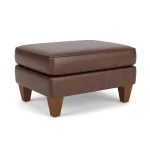 Westside Leather Ottoman - Image 5