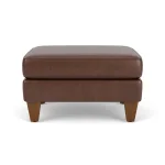 Westside Leather Ottoman - Image 7
