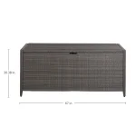 N-dura Resin Wicker Outdoor Cushion Storage Box - Image 8