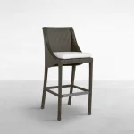 Athena Woven N-dura Resin Wicker Outdoor Bar Stool - Image 16