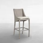 Athena Woven N-dura Resin Wicker Outdoor Bar Stool - Image 3