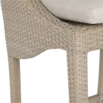 Athena Woven N-dura Resin Wicker Outdoor Bar Stool - Image 10