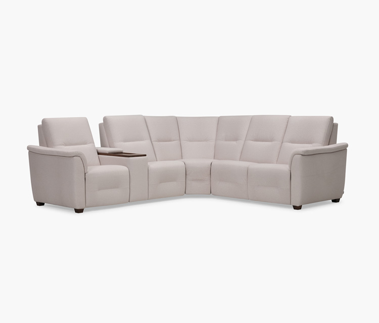 Oxford Left Hand Facing Loveseat with Power Recline, Headrest and Lumbar