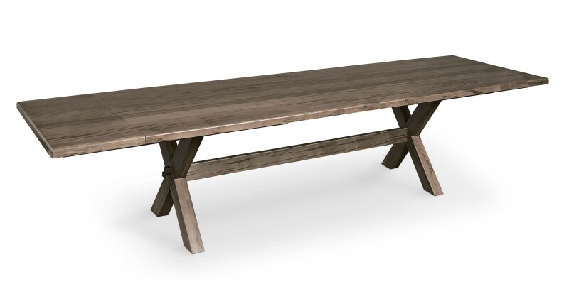 Crossbuck Dining Table with Extendable Leaves