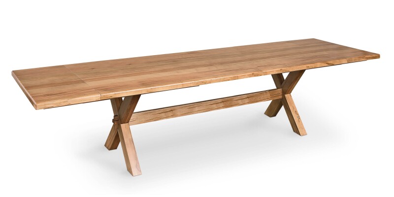 Crossbuck Dining Table with Extendable Leaves