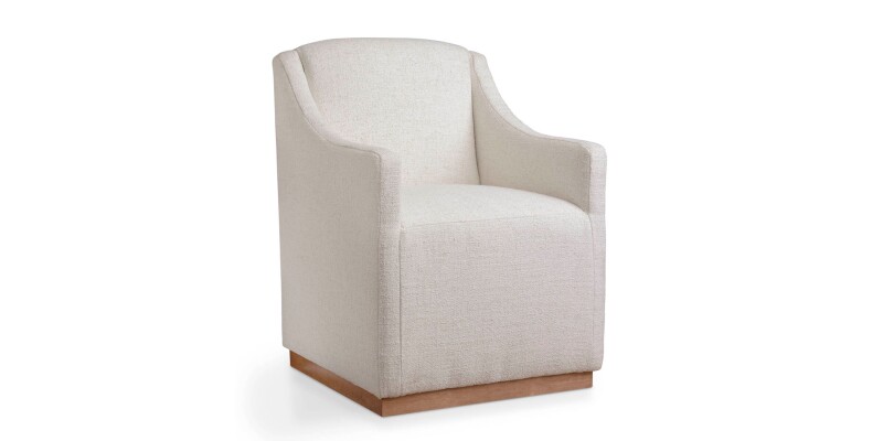 Banks Upholstered Dining Chair with Casters